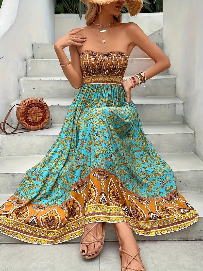 Bohemian Maxi Dress - Image 5