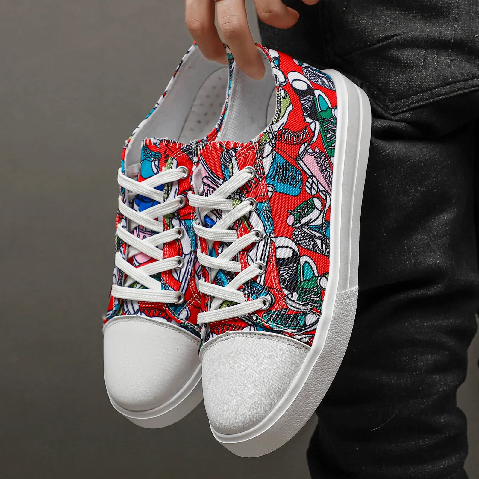 Doodle Mesh Sneakers - Image 4