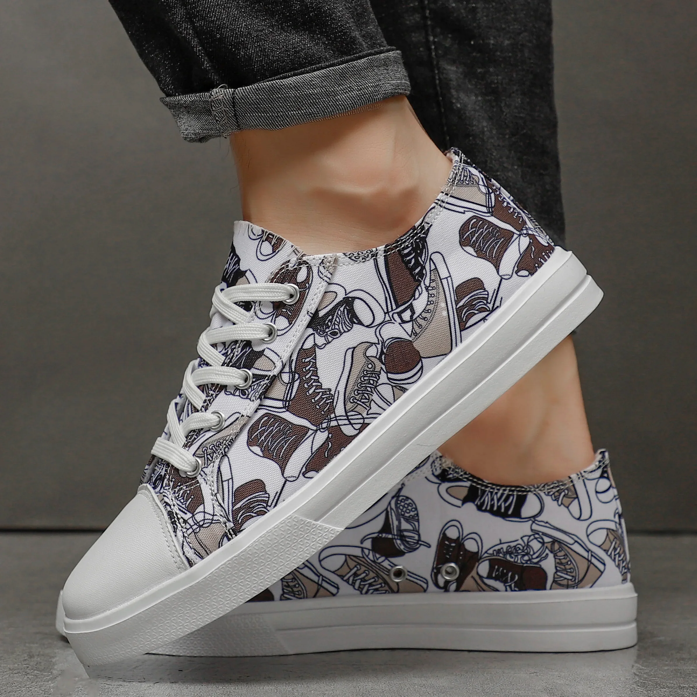 Doodle Mesh Sneakers - Image 6