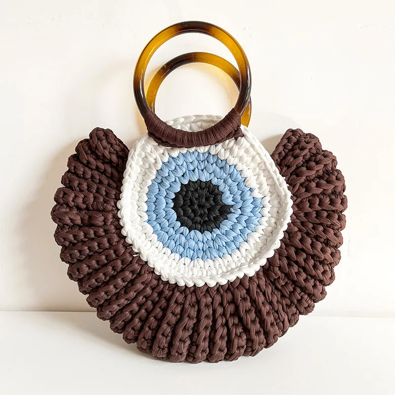 Evil Eye Crochet Handbag - Image 6
