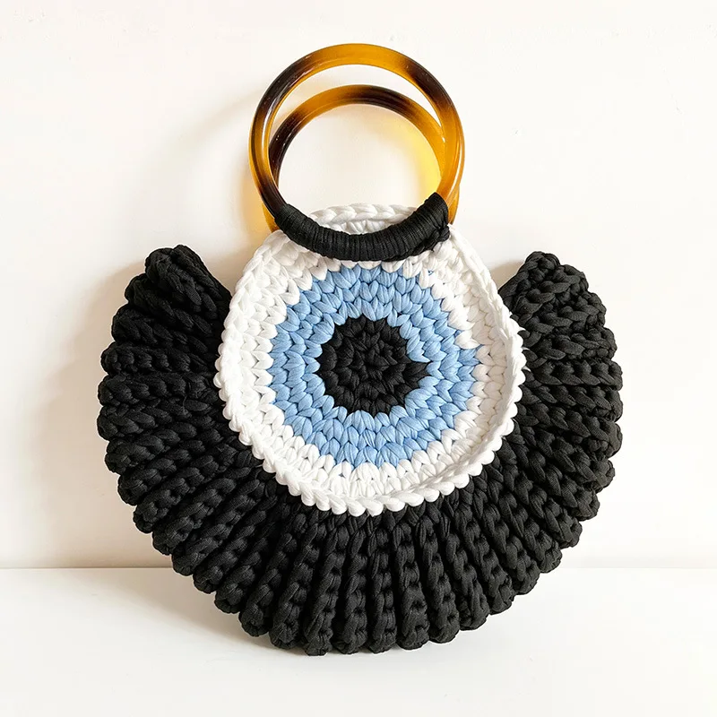 Evil Eye Crochet Handbag - Image 7
