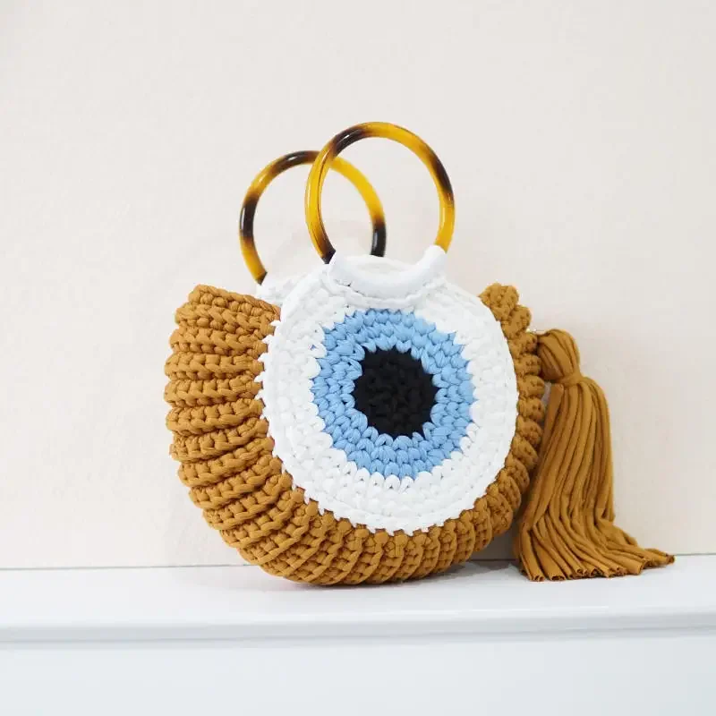 Evil Eye Crochet Handbag - Image 8