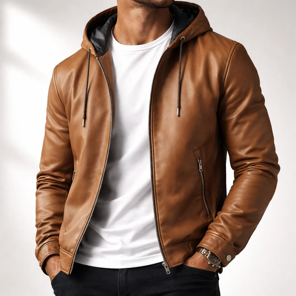 Lucerno Signature Leather Jacket - Image 5