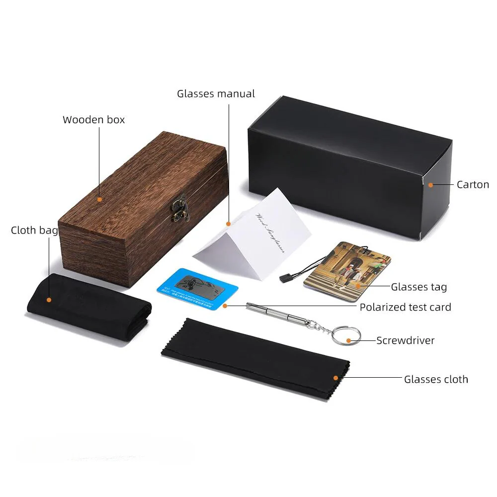 Natural Bamboo Polarized Shades - Image 6